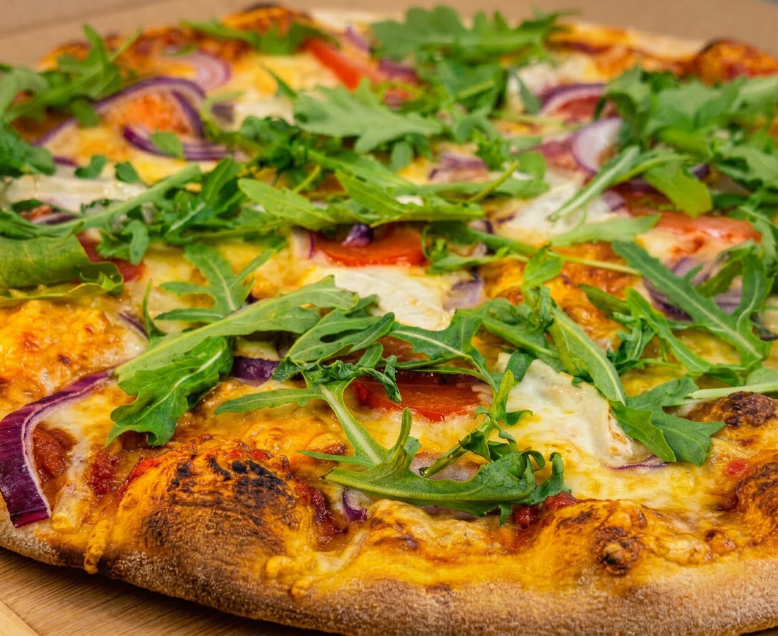 Tuore pizza rucolalla